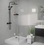 Hansgrohe Vernis Blend Showerpipe EcoSmart 240 zuhanyrendszer víztakarékos termosztátos csapteleppel matt fekete 26429670