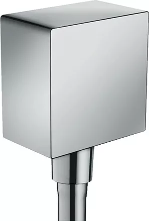 Hansgrohe Fixfit csőcsatlakozás króm Square visszafolyásgátlóval 26455000