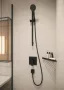 Hansgrohe FixFit csőcsatlakozás matt fekete Square visszafolyásgátlóval 26455670