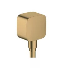   Hansgrohe Fixfit fali csatlakozás visszafolyásgátlóval, szálcsiszolt bronz 26457140
