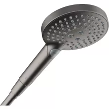 Hansgrohe Raindance Select S 3 funkciós kézizuhany 120 EcoSmart, szálcsiszolt fekete króm kivitelben