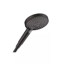   Hansgrohe Raindance Select S 3 funkciós kézizuhany 120 EcoSmart, matt fekete 26515670