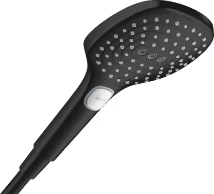 Hansgrohe Raindance Select E 120 3jet kézizuhany fekete kivitelben