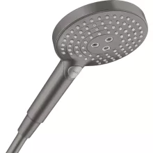 Hansgrohe Raindance Select S 120 kézizuhany, szálcsiszolt fekete króm kivitelben