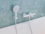 Hansgrohe Raindance Select S 120 kézizuhany, matt fehér kivitelben
