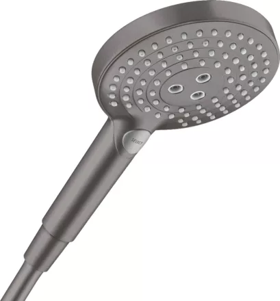 Hansgrohe Raindance Select S 120 3jet kézizuhany Ecosmart, szálcsiszolt fekete króm kivitelben
