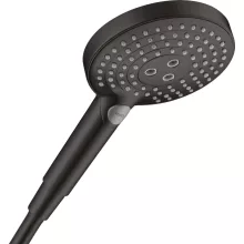 Hansgrohe Raindance Select S 120 3jet kézizuhany Ecosmart matt fekete kivitelben