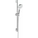 Hansgrohe Crometta zuhanyszett Vario 65 cm-es zuhanyrúddal, króm/fehér 26532400