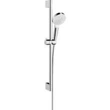   Hansgrohe Crometta zuhanyszett 1jet 65 cm-es zuhanyrúddal, EcoSmart, fehér/króm 26535400