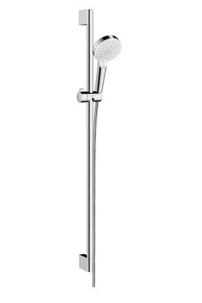 Hansgrohe Crometta zuhanyszett Vario 90 cm-es zuhanyrúddal, króm/fehér 26536400