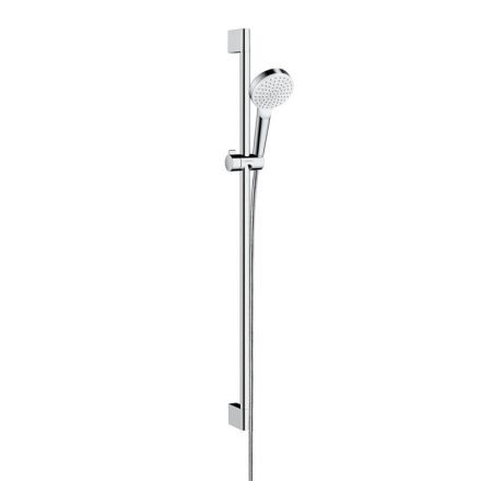 Hansgrohe Crometta zuhanyszett 1jet 90 cm-es zuhanyrúddal, króm/fehér 26537400