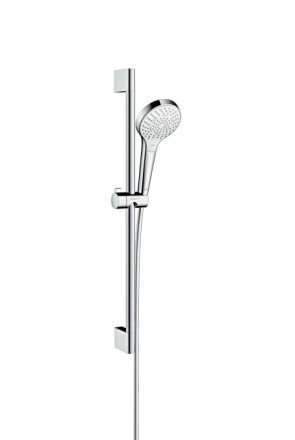 Hansgrohe Croma Select S zuhanyszett Multi 65 cm-es zuhanyrúddal, króm/fehér 26560400