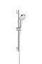 Hansgrohe Croma Select S zuhanyszett Multi 65 cm-es zuhanyrúddal, króm/fehér 26561400