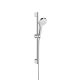 Hansgrohe Croma Select S zuhanyszett Vario 65 cm-es zuhanyrúddal, króm/fehér 26562400