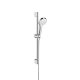Hansgrohe Croma Select S zuhanyszett 1jet 65 cm-es zuhanyrúddal, króm/fehér 26564400