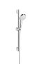 Hansgrohe Croma Select S zuhanyszett 1jet 65 cm-es zuhanyrúddal, króm/fehér 26564400