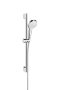 Hansgrohe Croma Select S zuhanyszett 1jet 65 cm-es zuhanyrúddal, EcoSmart, króm/fehér 26565400