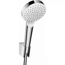   Hansgrohe Crometta zuhanytartó szett 1jet 125 cm-es zuhanytömlővel, EcoSmart, króm/fehér 26568400