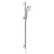 Hansgrohe Croma Select S zuhanyszett Vario 90 cm-es zuhanyrúddal, króm/fehér 26572400