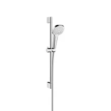   Hansgrohe Croma Select E zuhanyszett Multi 65 cm-es zuhanyrúddal, EcoSmart, króm/fehér 26581400