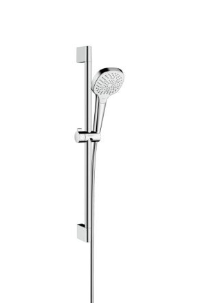 Hansgrohe Croma Select E zuhanyszett Multi 65 cm-es zuhanyrúddal, EcoSmart, króm/fehér 26581400