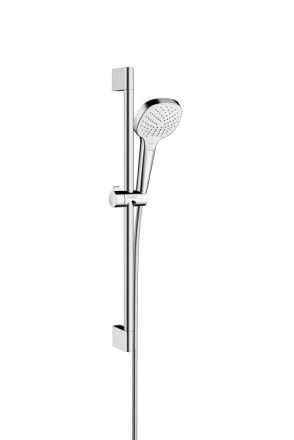Hansgrohe Croma Select E zuhanyszett Vario 65 cm-es zuhanyrúddal, EcoSmart, króm/fehér 26583400