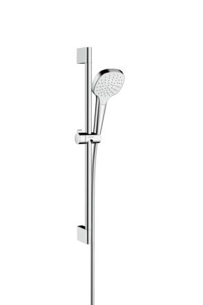 Hansgrohe Croma Select E zuhanyszett 1jet 65 cm-es zuhanyrúddal, króm/fehér 26584400