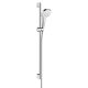 Hansgrohe Croma Select E zuhanyszett Vario 90 cm-es zuhanyrúddal, króm/fehér 26592400