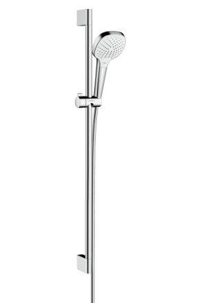 Hansgrohe Croma Select E zuhanyszett 1jet 90 cm-es zuhanyrúddal króm/fehér 26594400