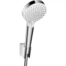   Hansgrohe Crometta zuhanytartó szett Vario 160 cm zuhanytömlővel, EcoSmart, króm/fehér 26694400