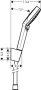 Hansgrohe Crometta zuhanytartó szett Vario 160 cm zuhanytömlővel, EcoSmart, króm/fehér 26694400