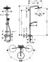 Hansgrohe Croma Select S zuhanyrendszer 280 1jet egykaros csapteleppel, króm 26791000
