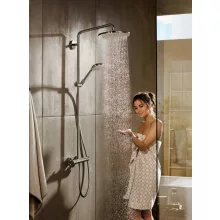   Hansgrohe Croma Select S zuhanyrendszer 280 1jet termosztáttal EcoSmart, króm 26794000