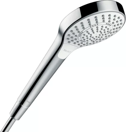 Hansgrohe Croma Select S kézizuhany Multi, króm/fehér kivitelben