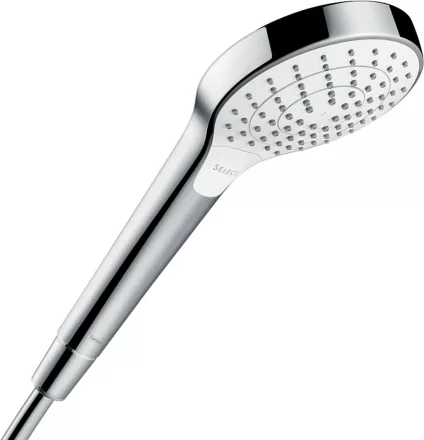 Hansgrohe Croma Select S kézizuhany 110 Vario EcoSmart, króm/fehér kivitelben
