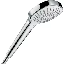 Hansgrohe Croma Select E Multi kézizuhany Ecosmart króm/fehér kivitelben