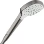 Hansgrohe Croma E 1jet kézizuhany EcoSmart, szálcsiszolt fekete króm kivitelben