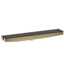   Hansgrohe Rainfinity Fali kimenet integrált polccal, bal oldali zuhanytartóval, szálcsiszolt bronz 26843140