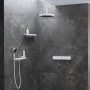 Hansgrohe Rainfinity Fali kimenet integrált polccal, bal oldali zuhanytartóval, matt fehér 26843700