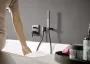 Hansgrohe Rainfinity keskeny kézizuhany, matt fekete kivitelben