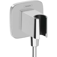   Hansgrohe FixFit Q zuhanytartó fali csatlakozóval, króm 26887000