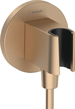 Hansgrohe FixFit Porter S zuhanytartó fali csatlakozóval, bronz 26888140