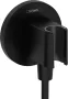 Hansgrohe FixFit Porter S zuhanytartó fali csatlakozóval, matt fekete 26888670