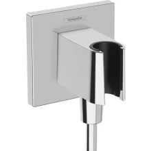   Hansgrohe FixFit E zuhanytartó fali csatlakozóval, króm 26889000