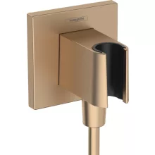   Hansgrohe FixFit E zuhanytartó fali csatlakozóval, bronz 26889140