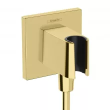   Hansgrohe FixFit E zuhanytartó fali csatlakozóval, arany 26889990
