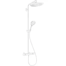   Hansgrohe Croma Select S zuhanyrendszer, termosztátos, kézizuhannyal, EcoSmart, matt fehér 26891700