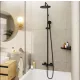Hansgrohe Vernis Blend Showerpipe 240 zuhanyrendszer termosztátos kádcsapteleppel, matt fekete 26899670