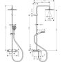 Hansgrohe Vernis Blend Showerpipe 240 zuhanyrendszer termosztátos kádcsapteleppel, matt fekete 26899670