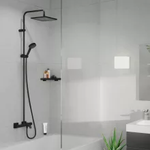   Hansgrohe Vernis Shape zuhanyrendszer 240 termosztáttal, matt fekete 26900670